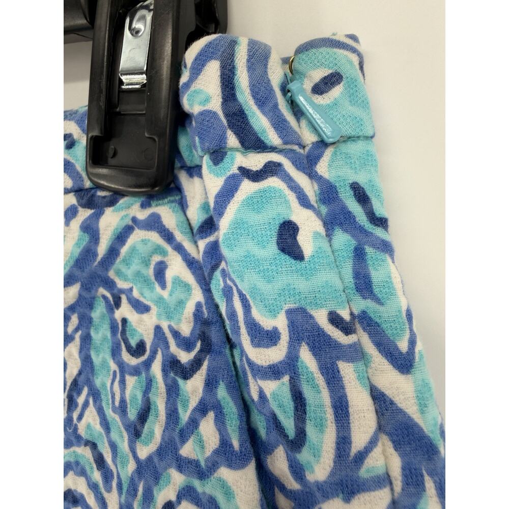 Lilly Pulitzer Adie Chino Shorts Womens 6 Chasing Tail Blue White 4" Inseam - Picture 3 of 8